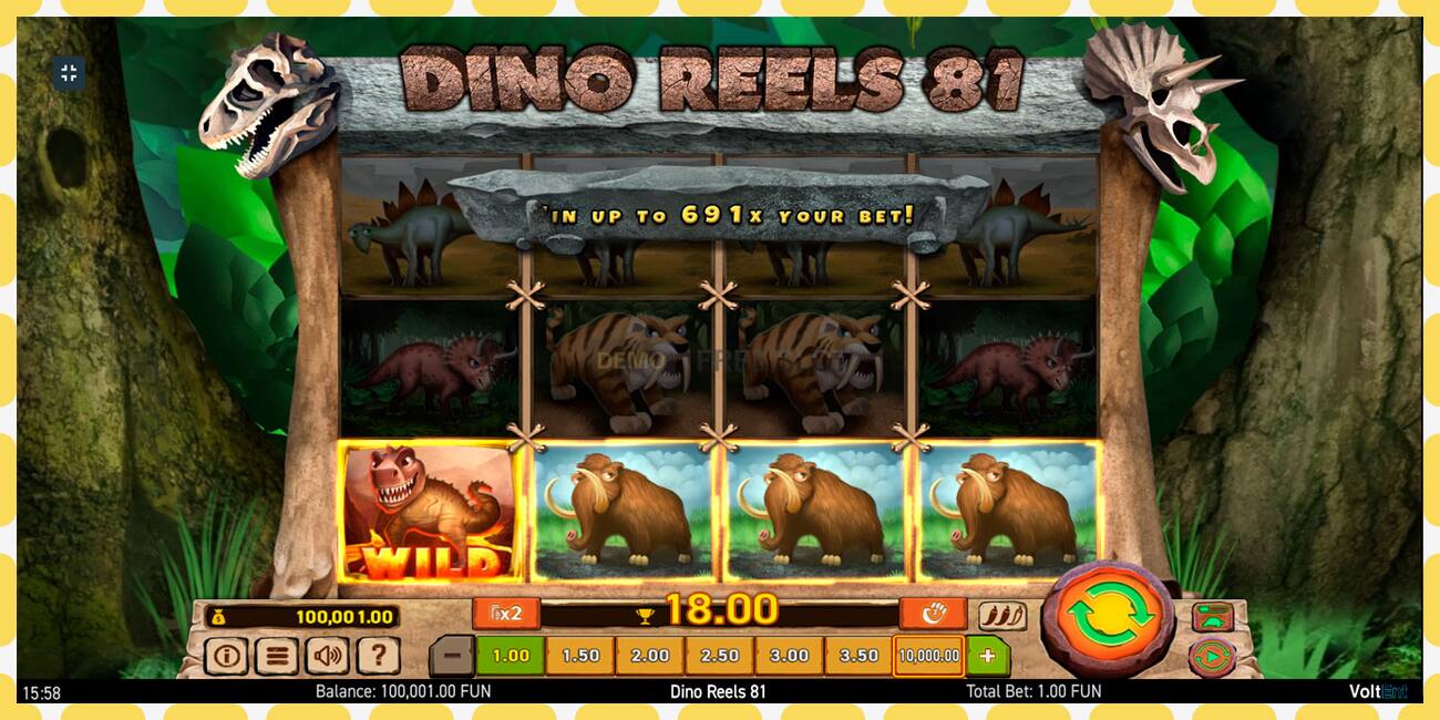 Demo slot Dino Reels 81 free and without registration, picture - 1