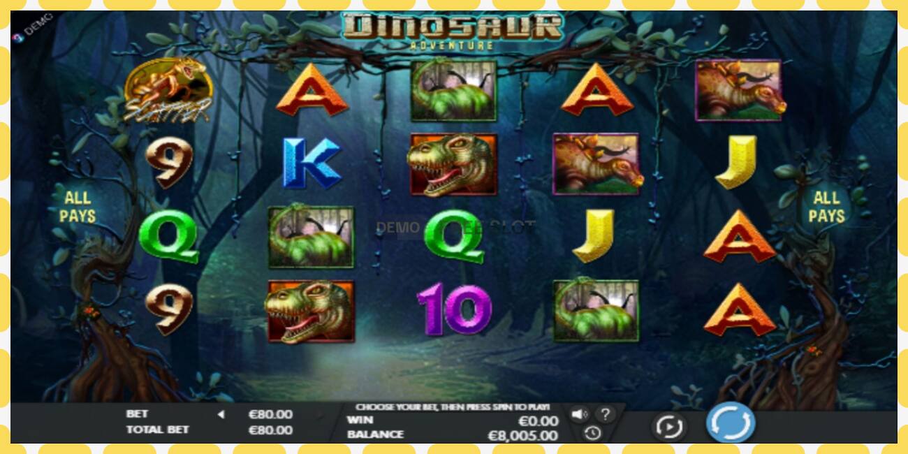 Demo slot Dinosaur Adventure free and without registration, picture - 1