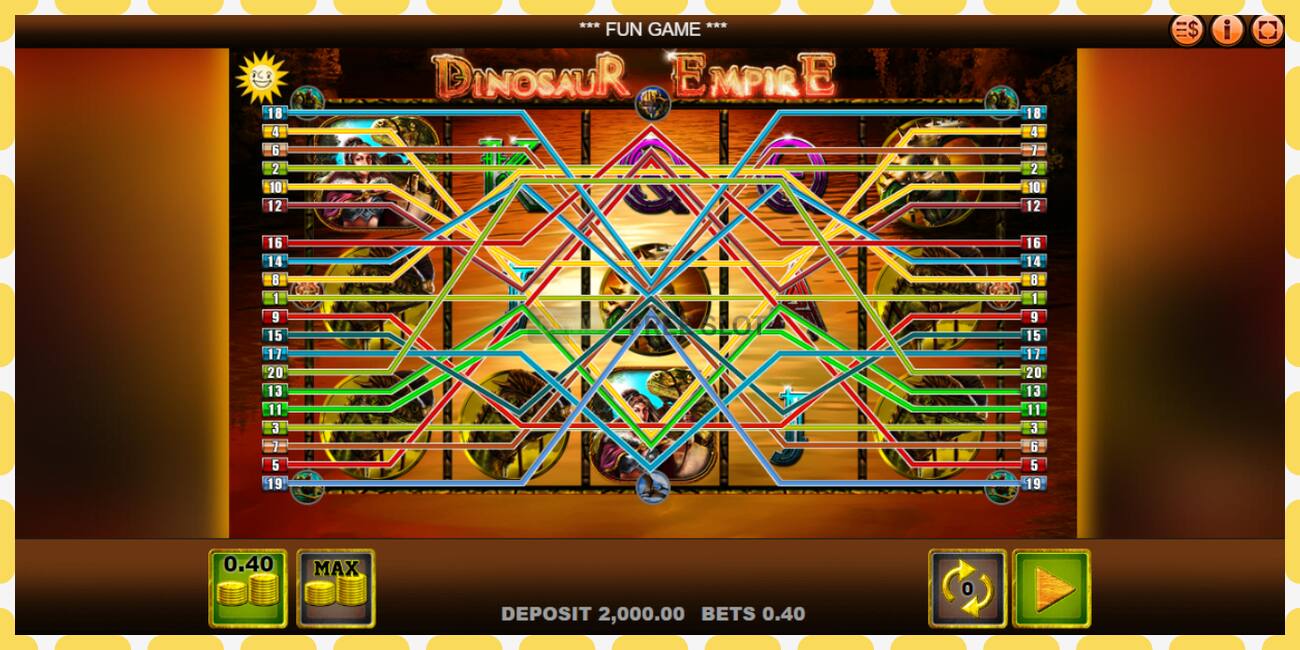 Demo slot Dinosaur Empire free and without registration, picture - 1