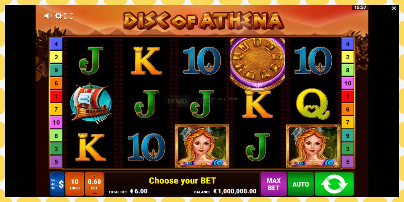 Demo slot Disc of Athena free and without registration, picture - 1