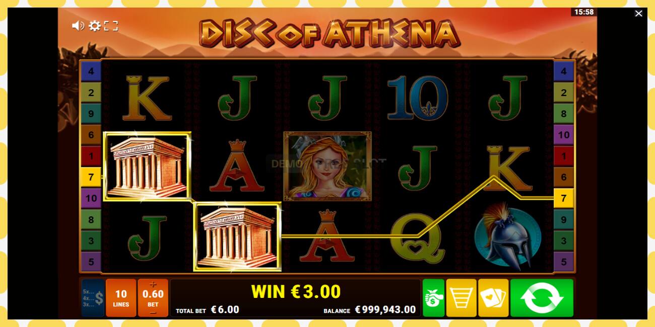 Demo slot Disc of Athena free and without registration, picture - 1