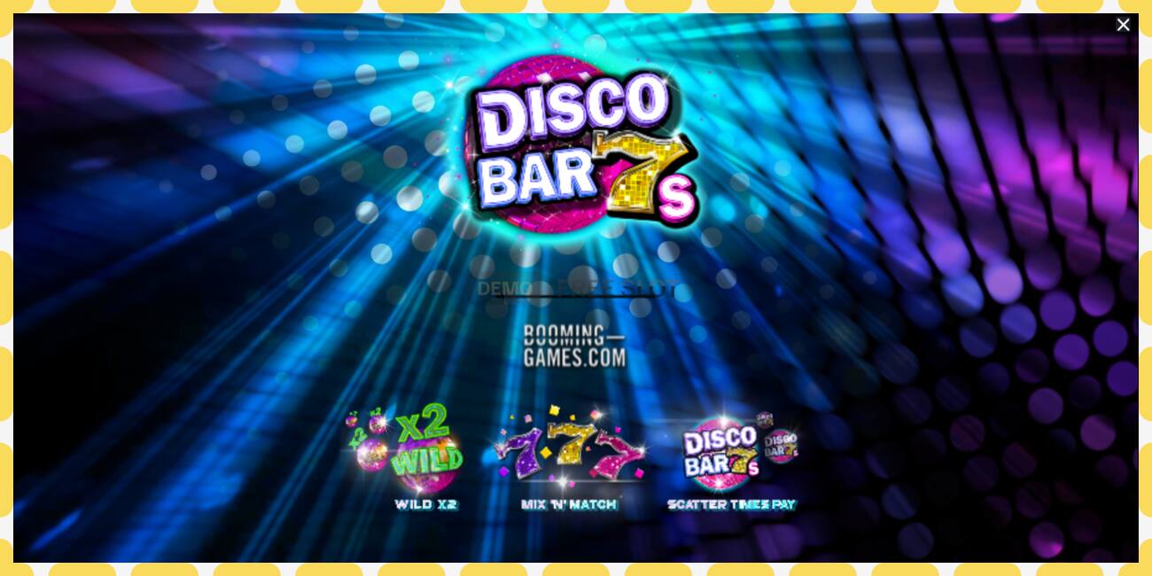 Demo slot Disco Bar 7s free and without registration, picture - 1