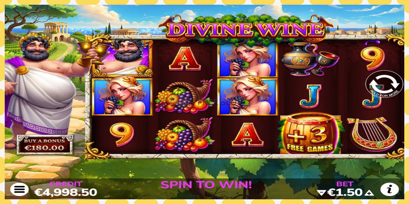 Demo slot Divine Wine free and without registration, picture - 1