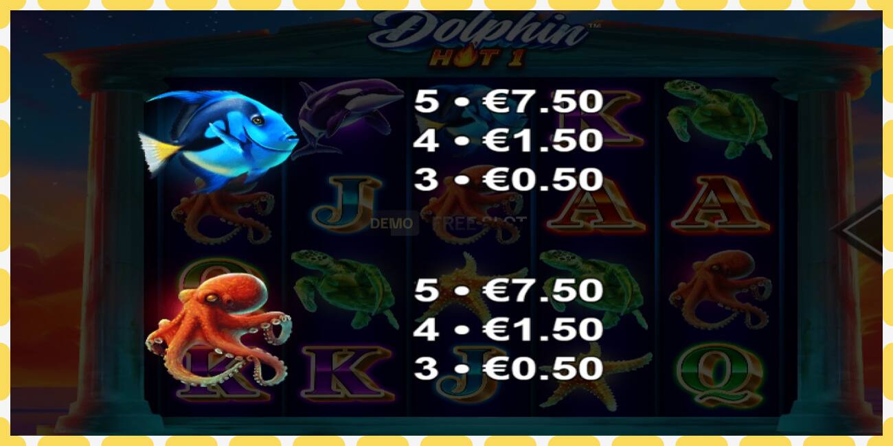 Demo slots Dolphin Hot 1 bezmaksas un bez reģistrācijas, attēlu - 1