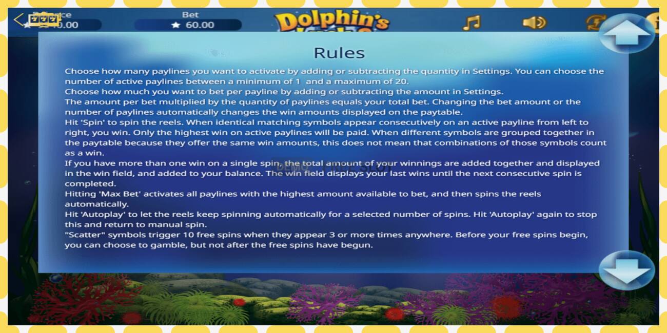 Demo slot Dolphin’s Luck 2 free and without registration, picture - 1