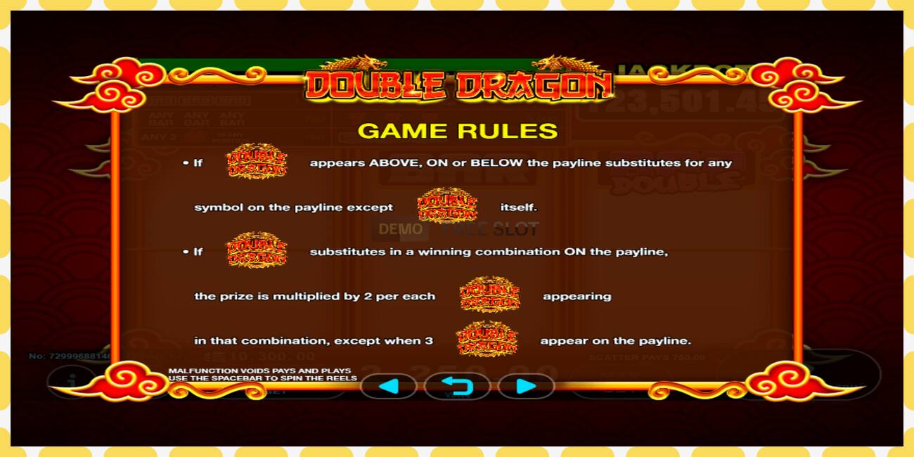 Demo slot Double Dragon Classic free and without registration, picture - 1