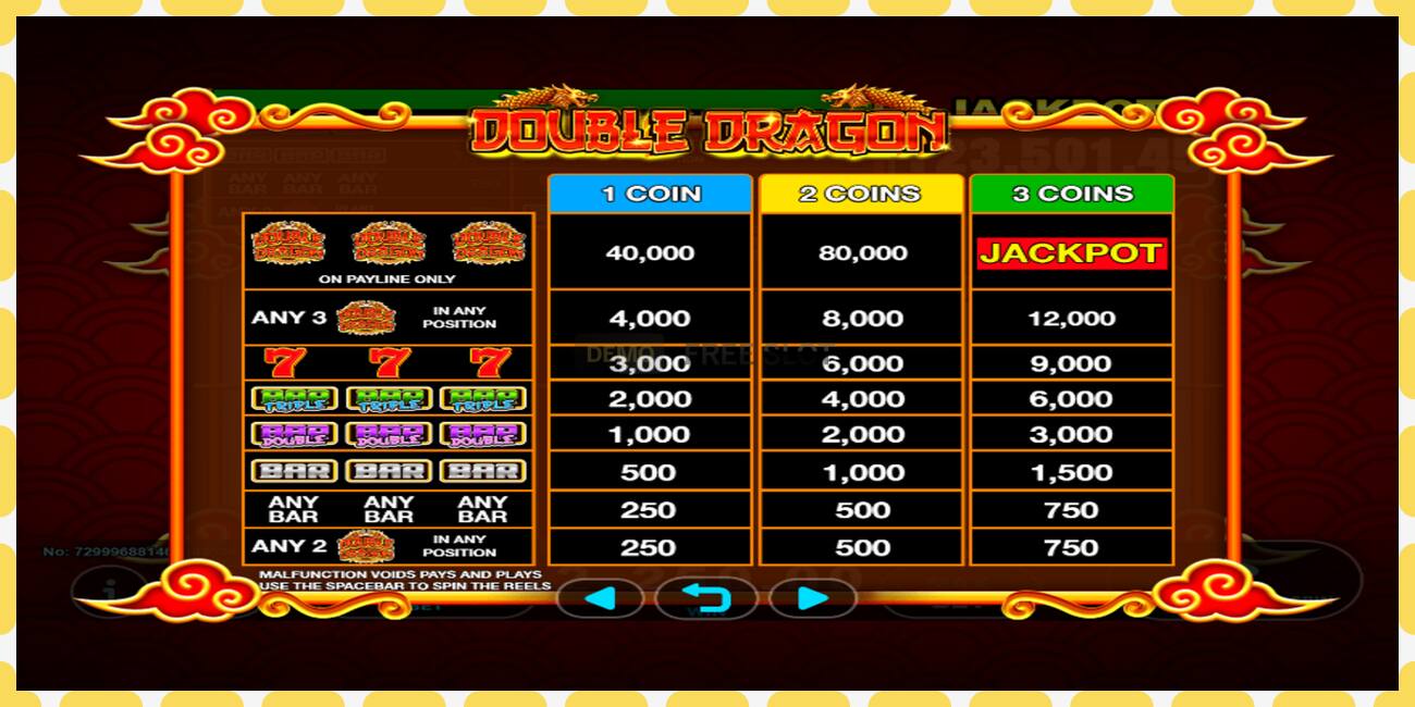 Demo slot Double Dragon Classic free and without registration, picture - 1