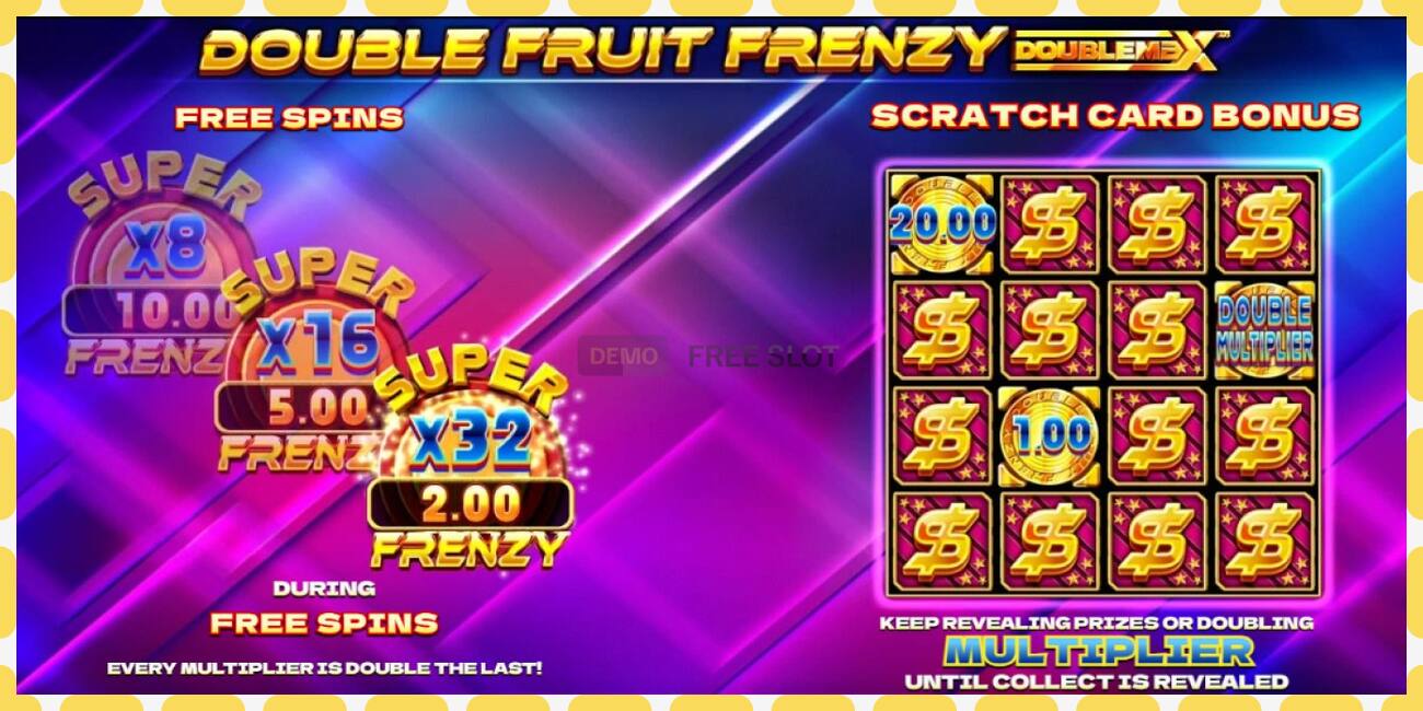 Demo slot Double Fruit Frenzy DoubleMax free and without registration, picture - 1