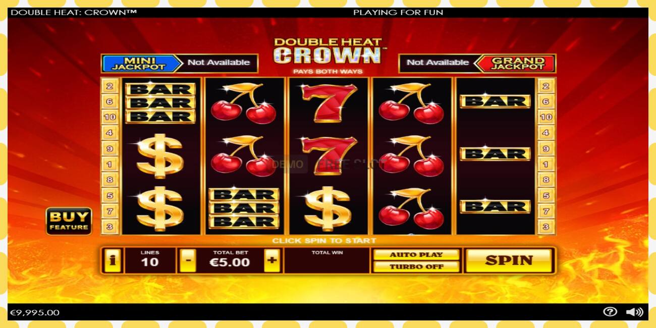 Slot demo Double Heat: Crown gratuit și fără înregistrare, imagine - 1