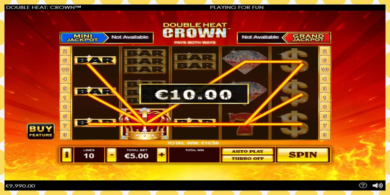 Slot demo Double Heat: Crown gratuit și fără înregistrare, imagine - 1