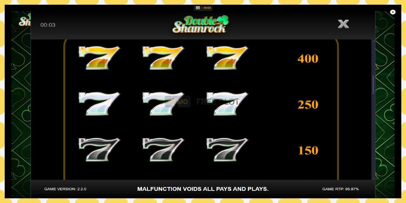 Demo rifa Double Shamrock ókeypis og án skráningar, mynd - 1