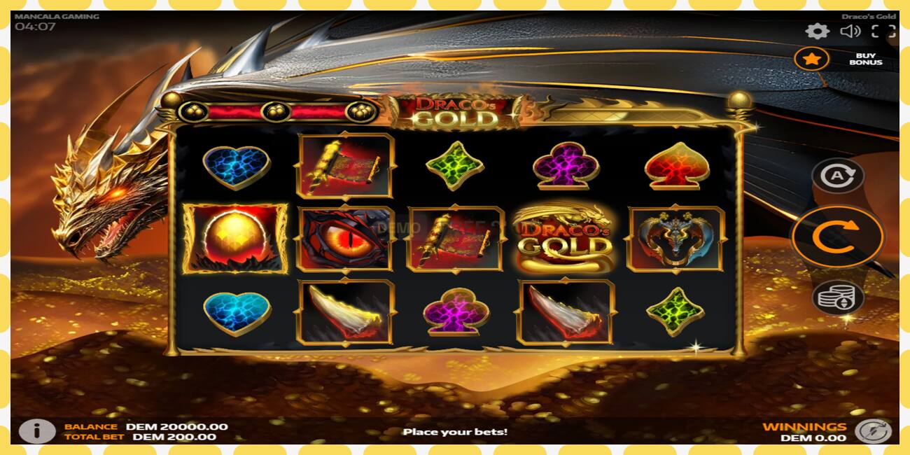 Demo slot Dracos Gold free and without registration, picture - 1