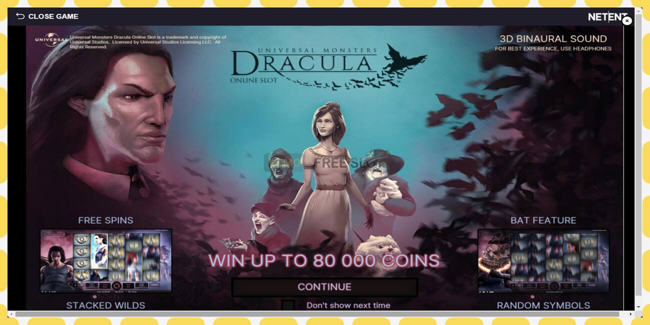 Demo slot Dracula free and without registration, picture - 1