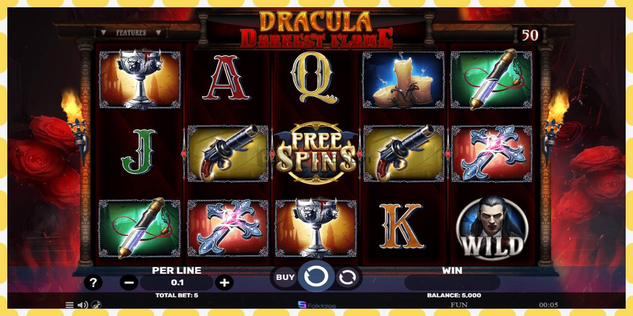 Demo slots Dracula - Darkest Flame bezmaksas un bez reģistrācijas, attēlu - 1