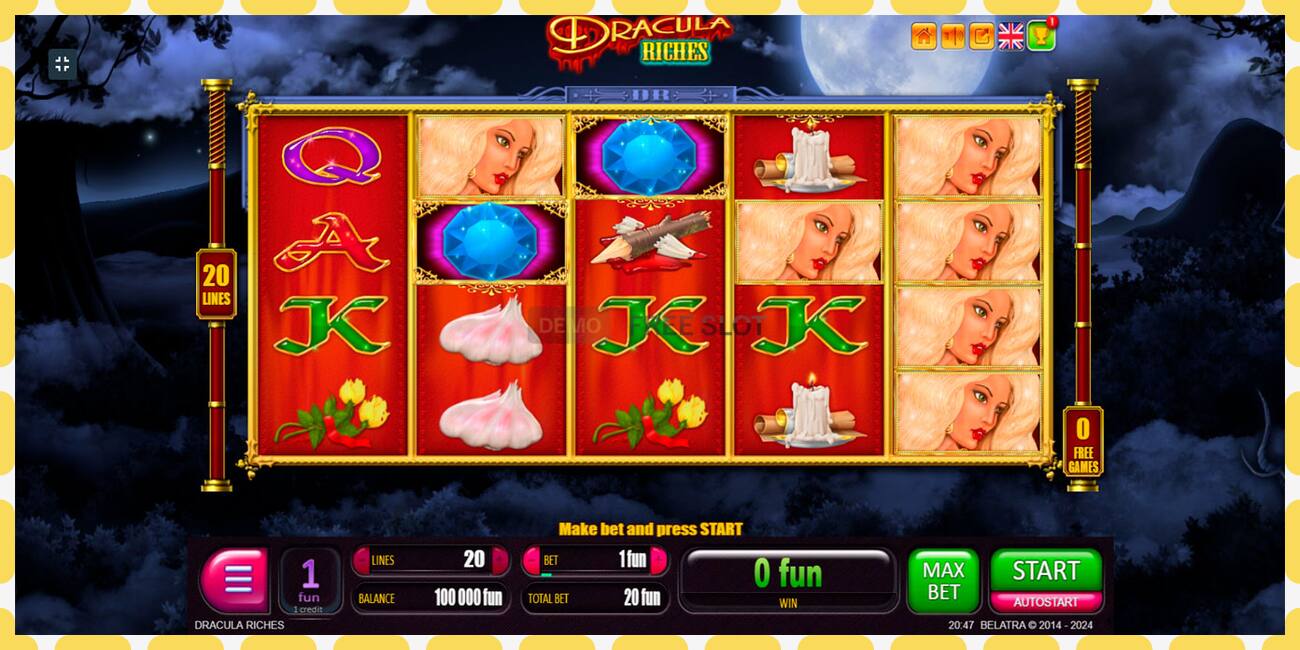 Demo slot Dracula Riches free and without registration, picture - 1