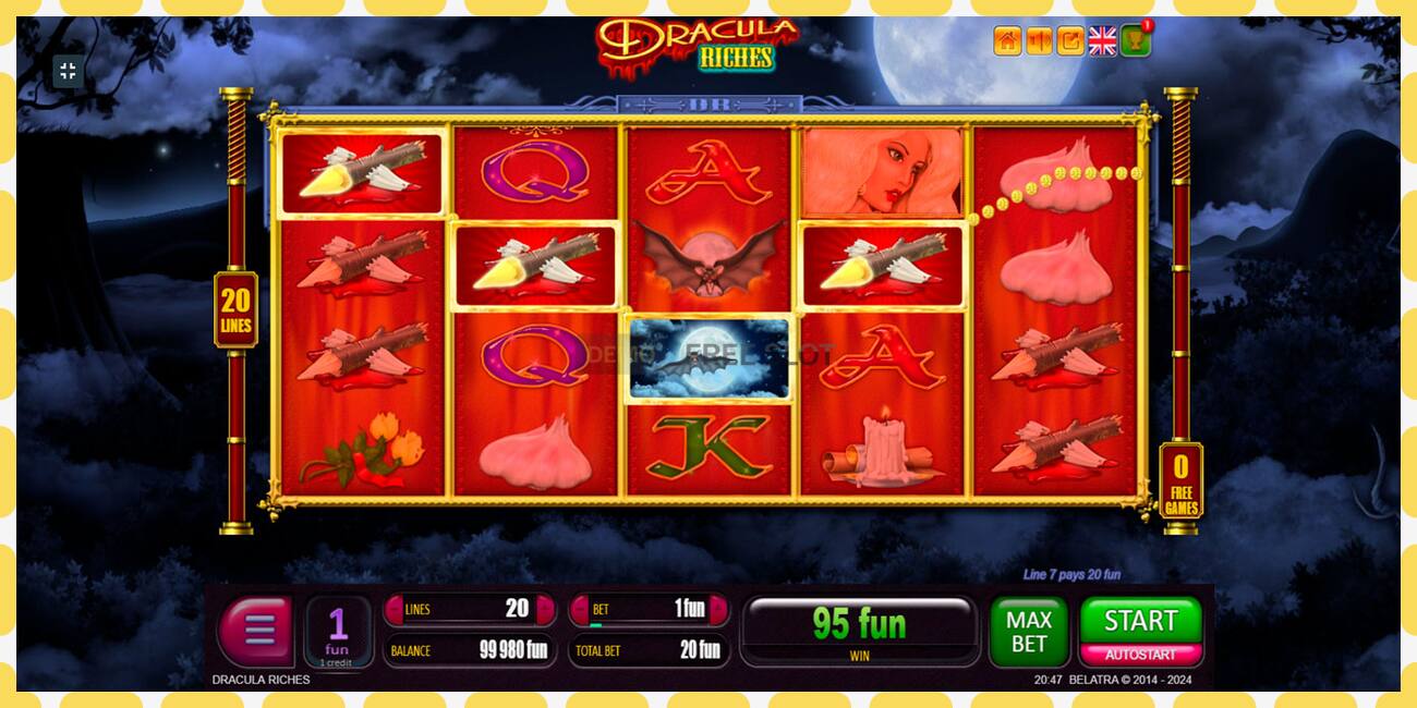 Demo slot Dracula Riches free and without registration, picture - 1