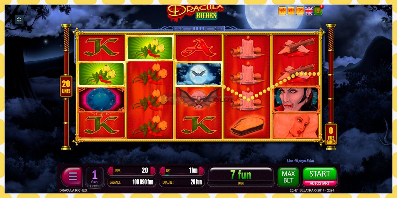 Demo slot Dracula Riches free and without registration, picture - 1