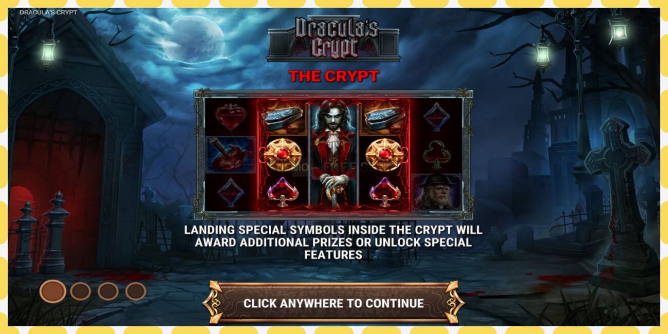 Demo slot Draculas Crypt free and without registration, picture - 1