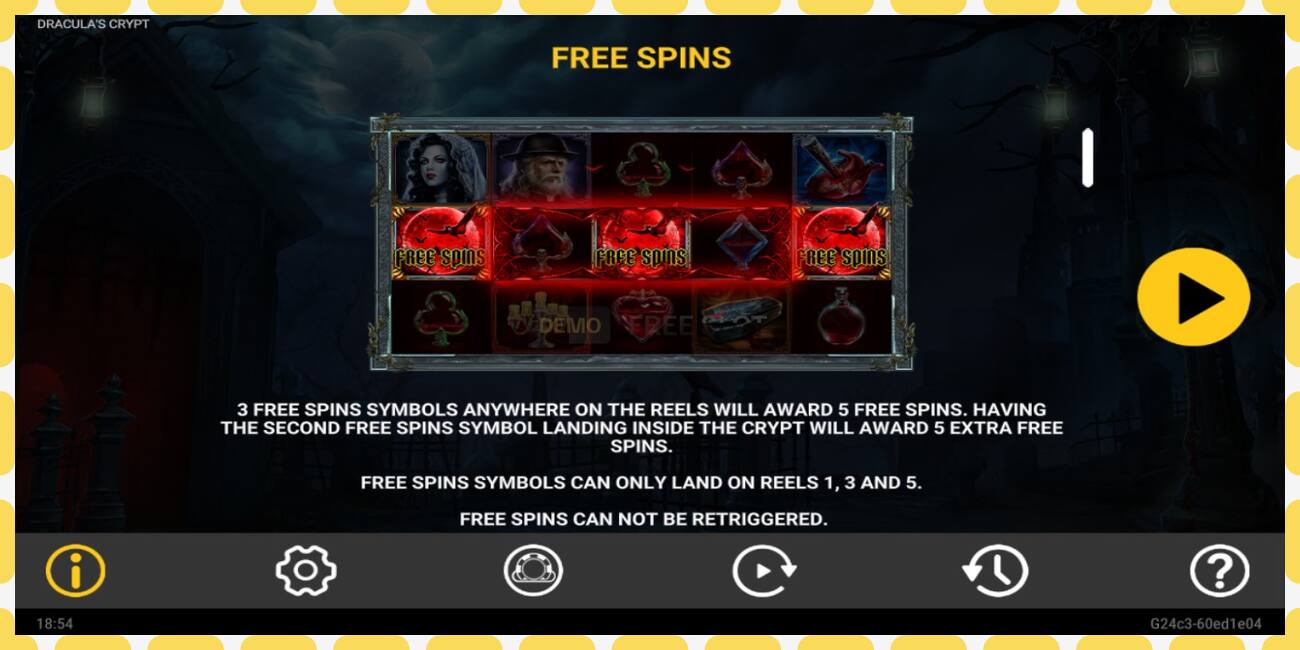 Demo slot Draculas Crypt free and without registration, picture - 1