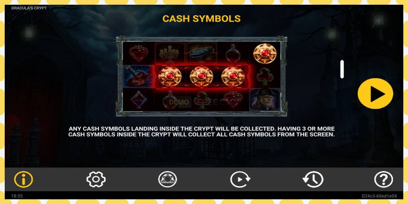 Demo slot Draculas Crypt free and without registration, picture - 1