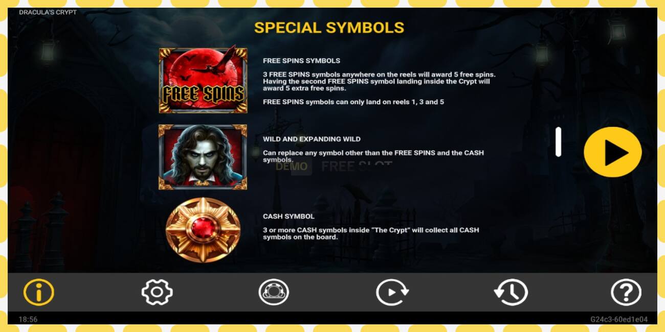 Demo slot Draculas Crypt free and without registration, picture - 1