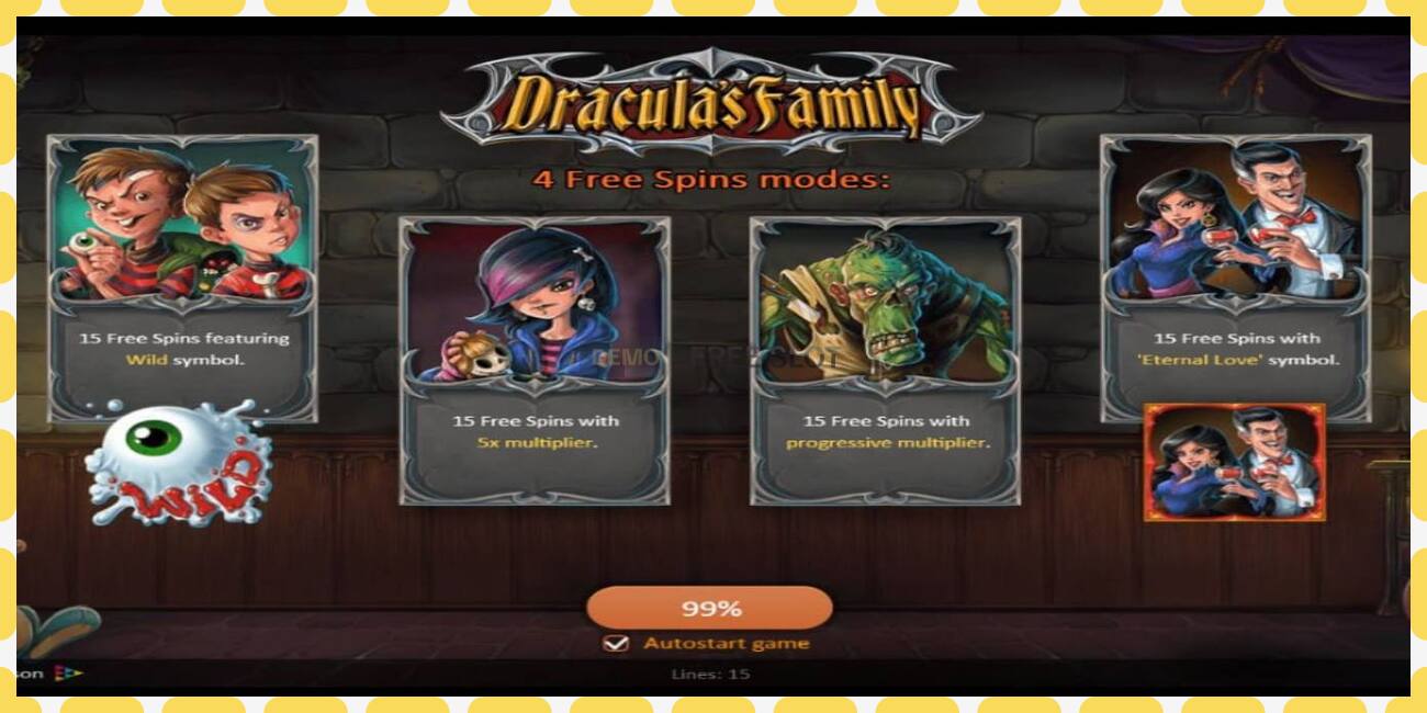 Demo slot Dracula’s Family free and without registration, picture - 1