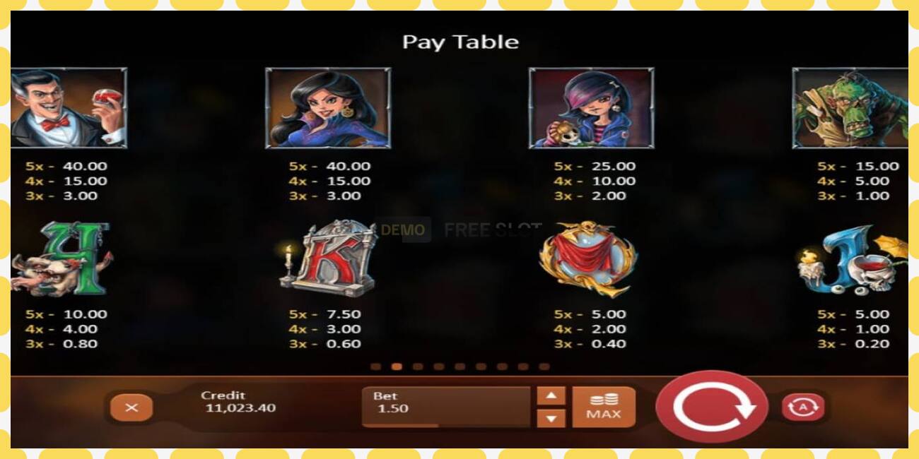 Demo slot Dracula’s Family free and without registration, picture - 1