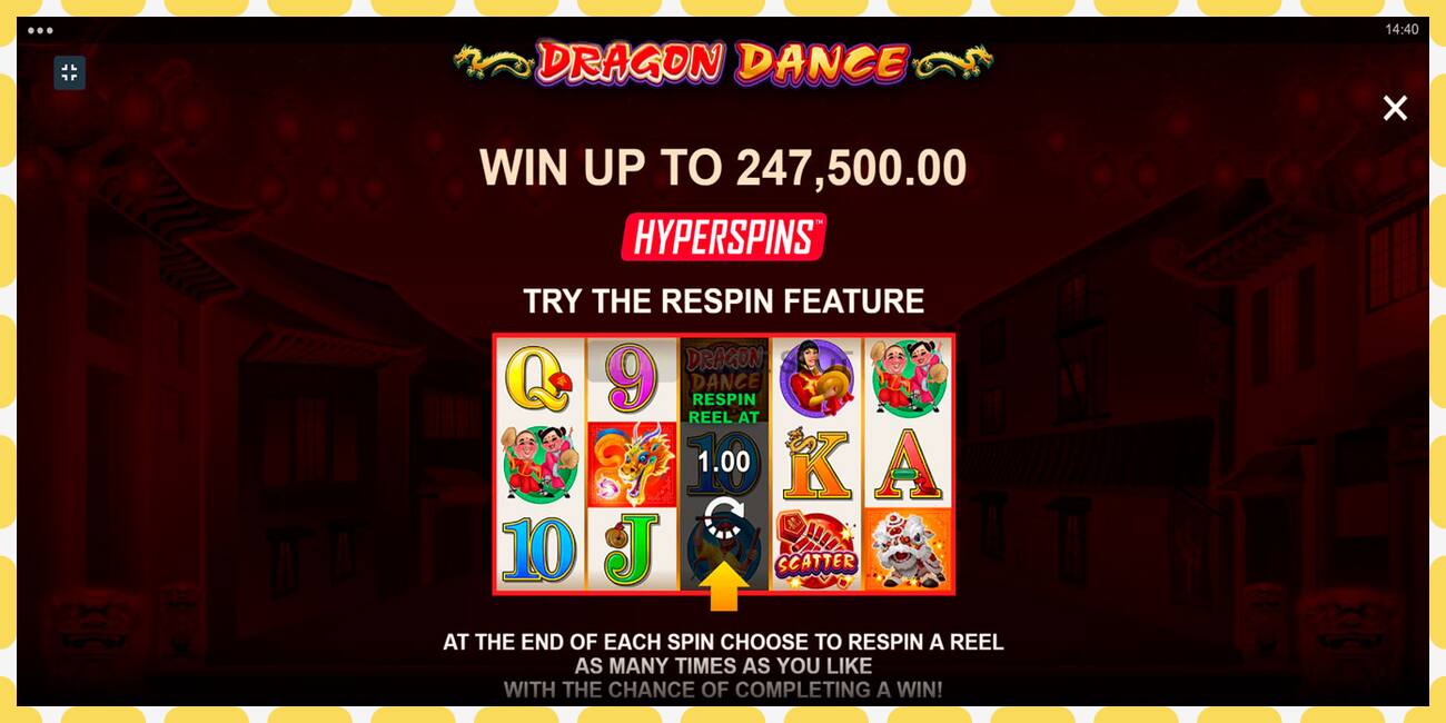 Demo slot Dragon Dance free and without registration, picture - 1