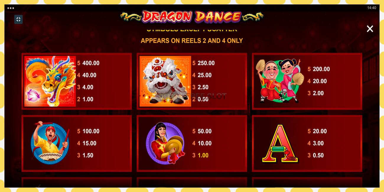 Demo slot Dragon Dance free and without registration, picture - 1