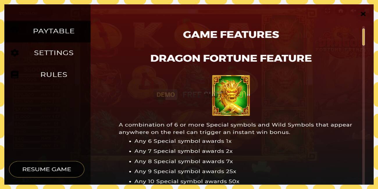 Demo slot Dragon Fortune Frenzy free and without registration, picture - 1