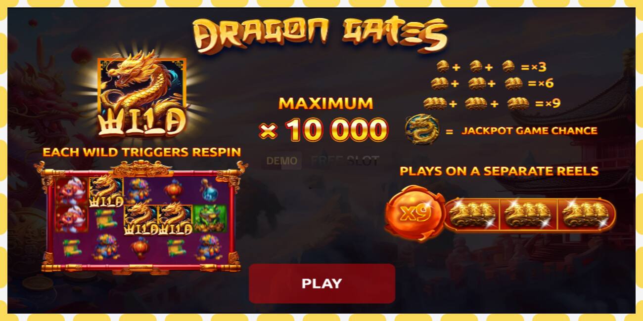 Demo slot Dragon Gates free and without registration, picture - 1