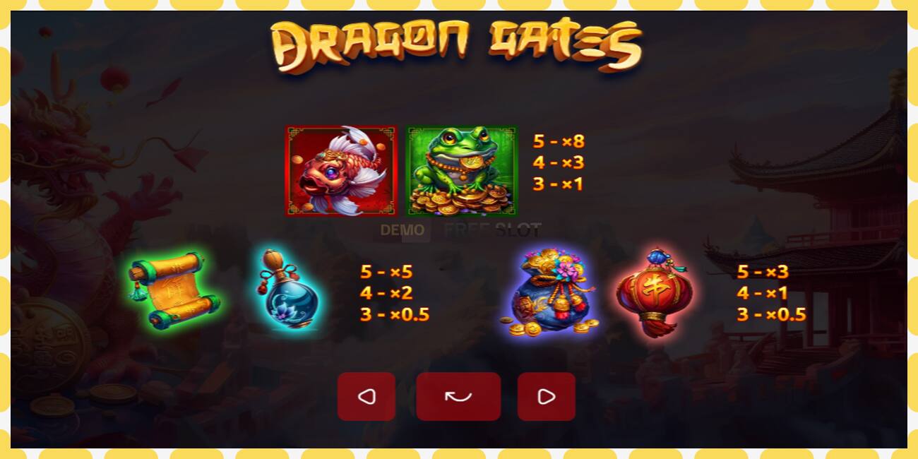 Demo slot Dragon Gates free and without registration, picture - 1