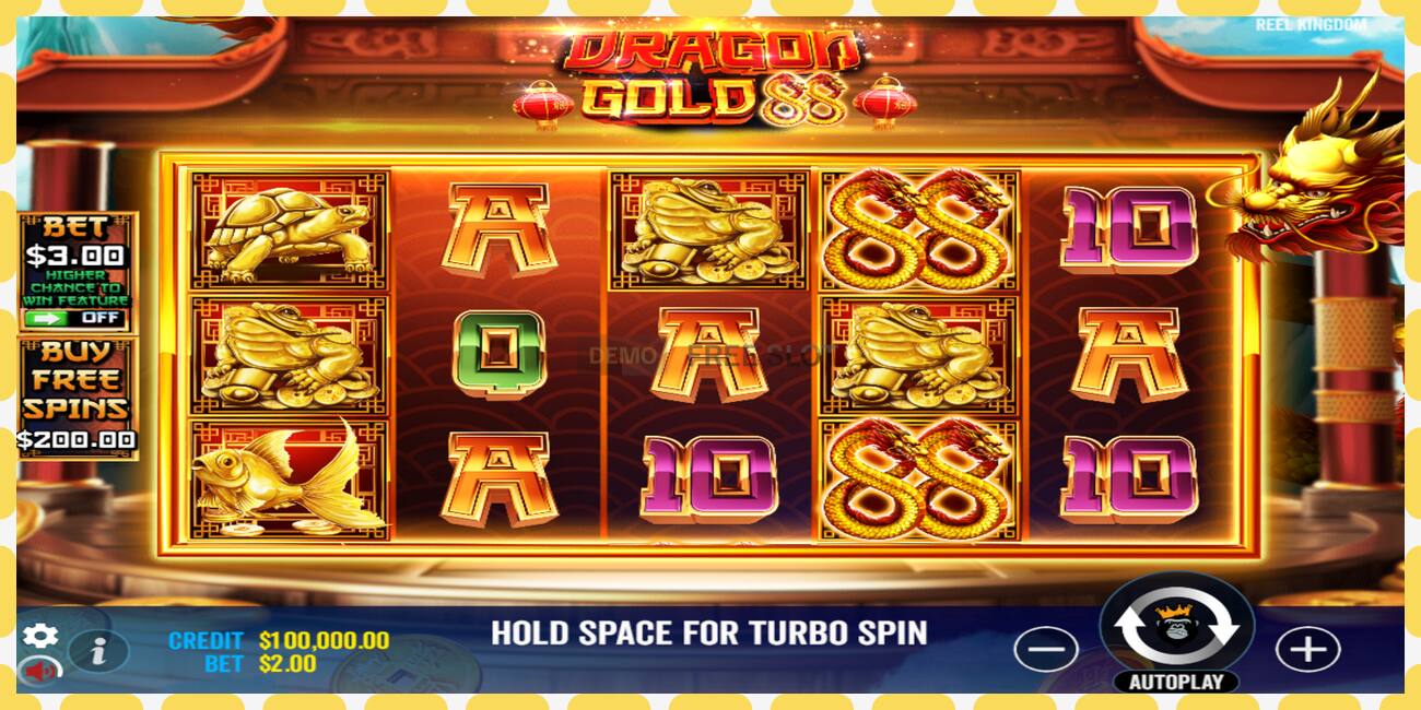 Demo slot Dragon Gold 88 free and without registration, picture - 1