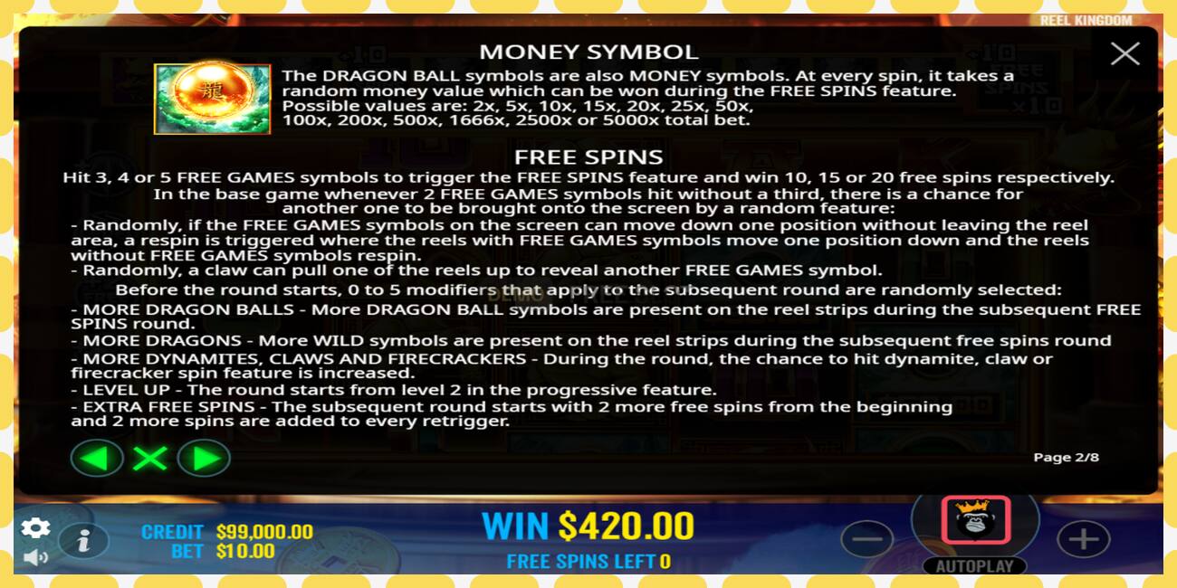 Demo slot Dragon Gold 88 free and without registration, picture - 1