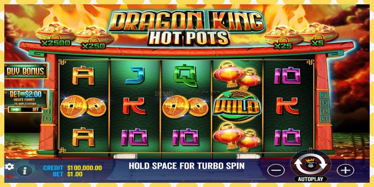 Demo slot Dragon King Hot Pots free and without registration, picture - 1