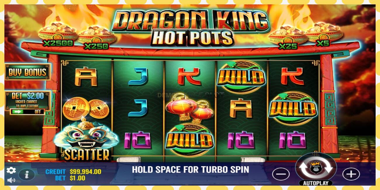 Demo slot Dragon King Hot Pots free and without registration, picture - 1