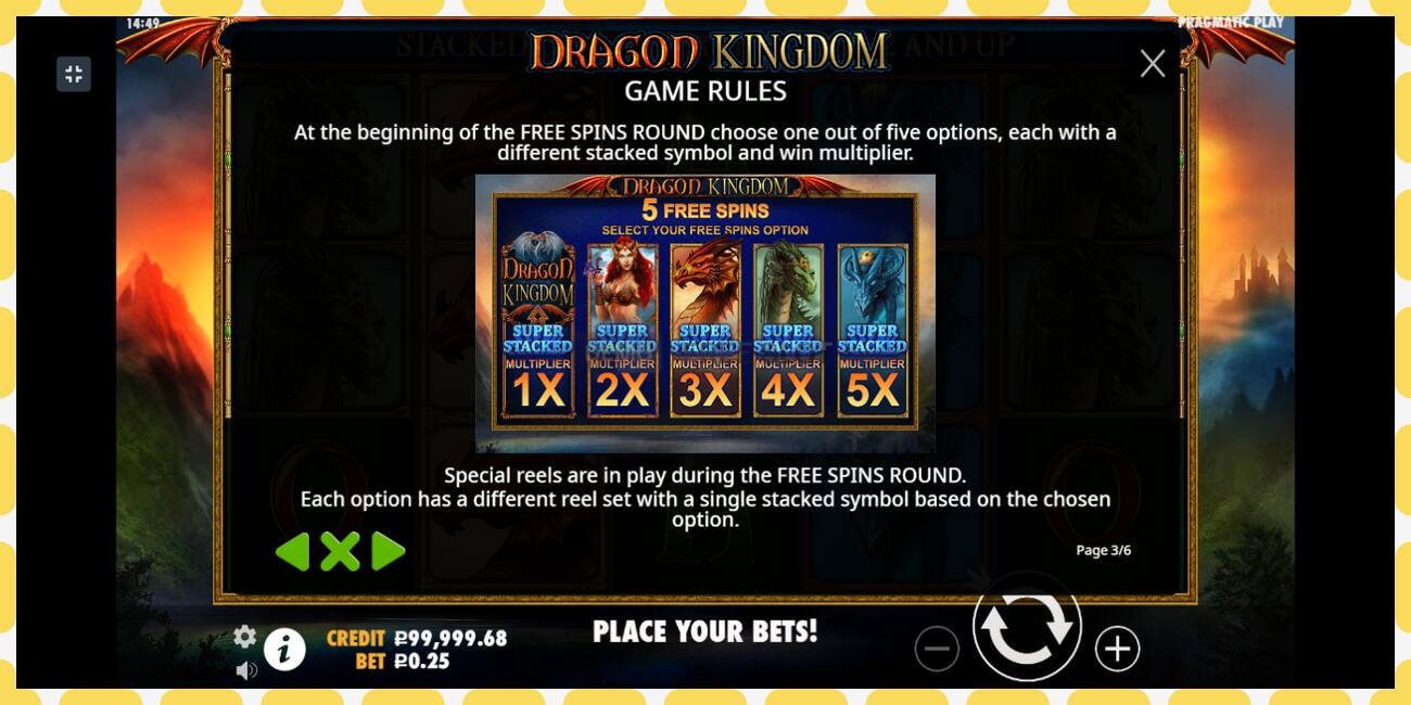 Demo slot Dragon Kingdom free and without registration, picture - 1