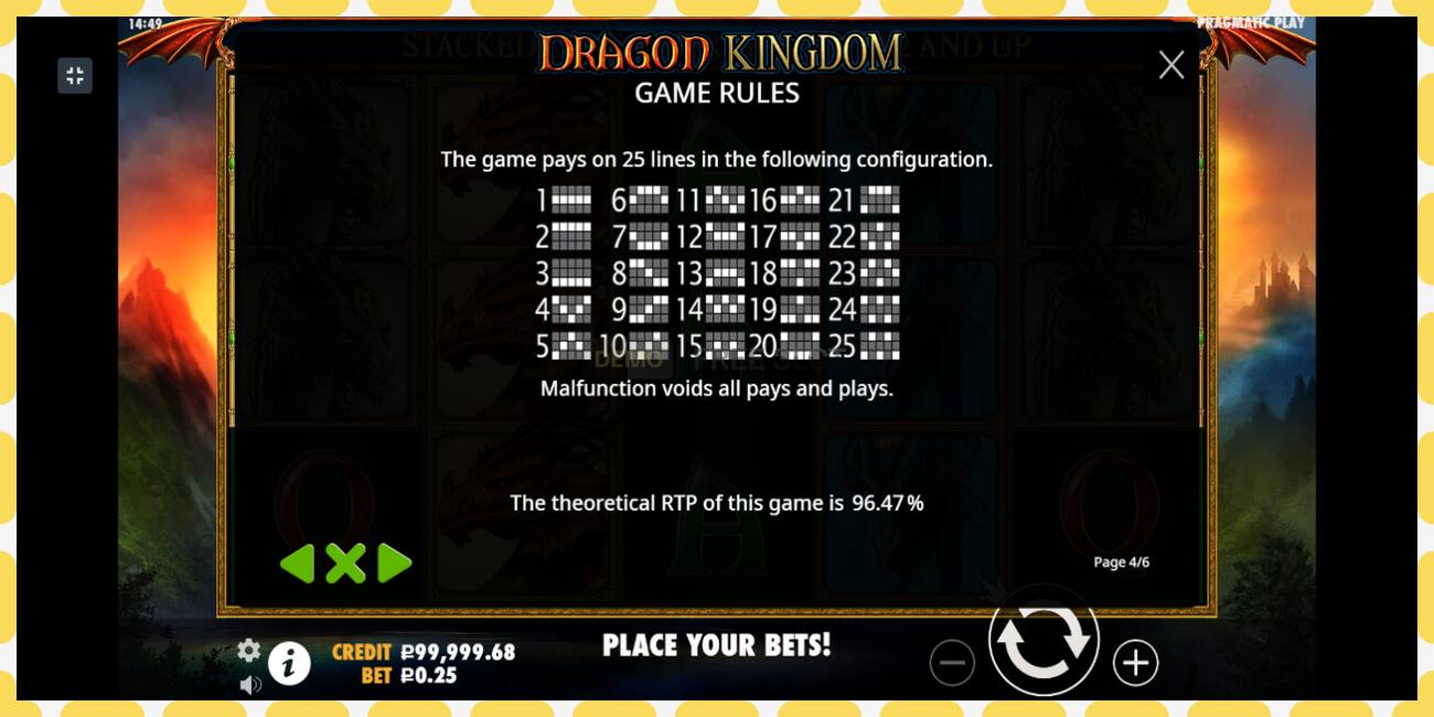 Demo slot Dragon Kingdom free and without registration, picture - 1