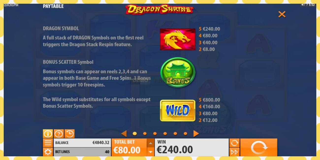 Demo slot Dragon Shrine free and without registration, picture - 1