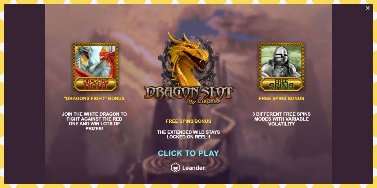 Demo slot Dragon Slot free and without registration, picture - 1