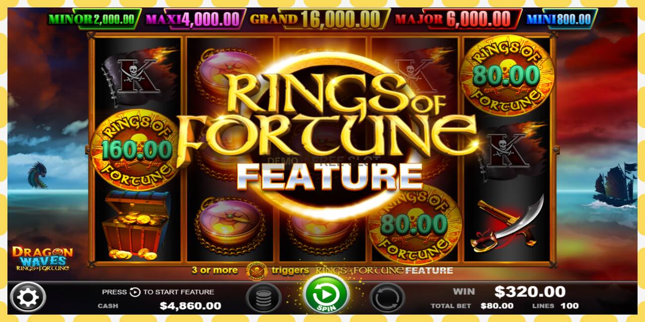 Demo slot Dragon Waves - Rings of Fortune zdarma a bez registrace, obrázek - 1