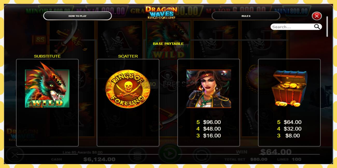 Demo slot Dragon Waves - Rings of Fortune zdarma a bez registrace, obrázek - 1