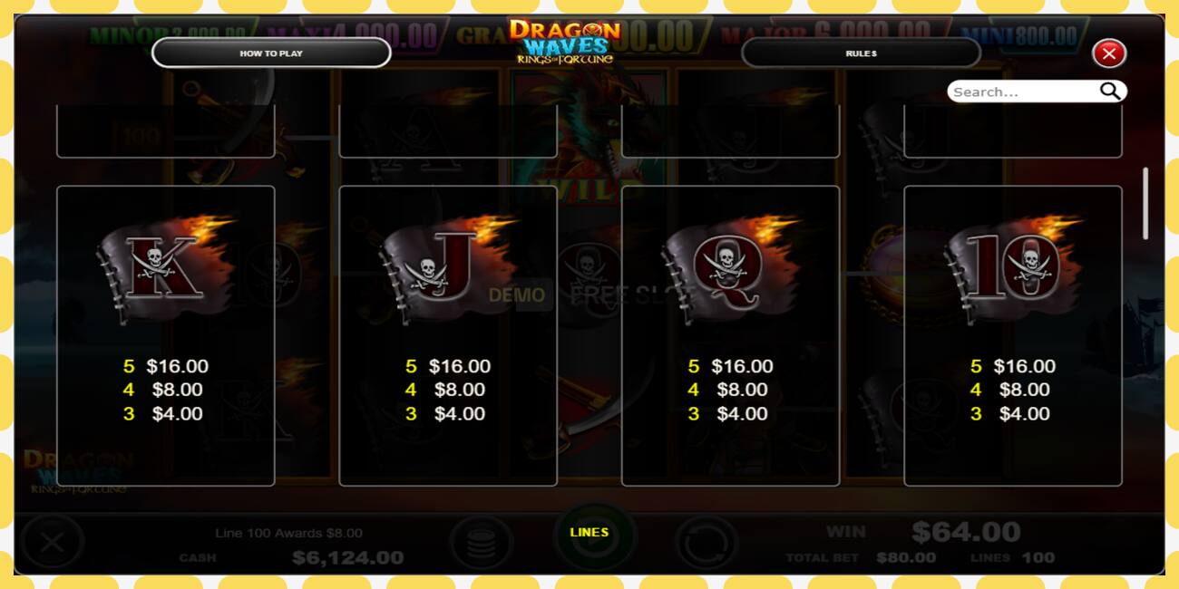 Demo slot Dragon Waves - Rings of Fortune zdarma a bez registrace, obrázek - 1