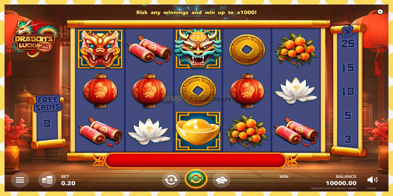 Demo slot Dragons Lucky 25 free and without registration, picture - 1