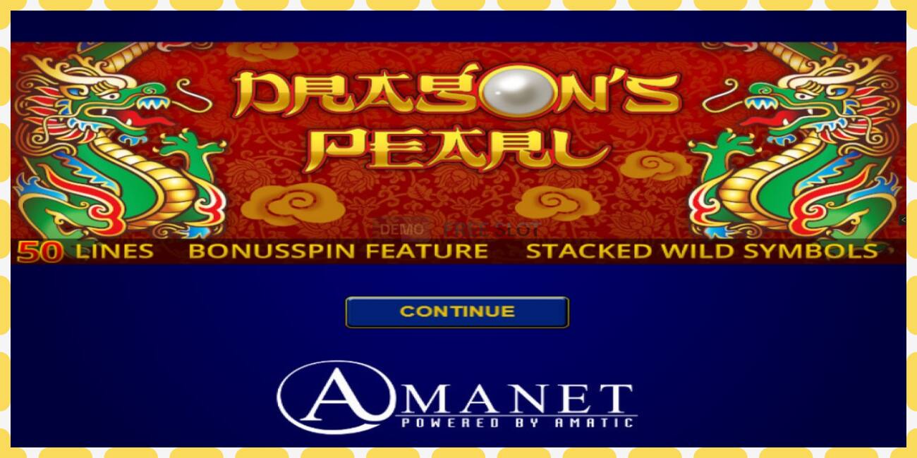 Demo slot Dragons Pearl free and without registration, picture - 1