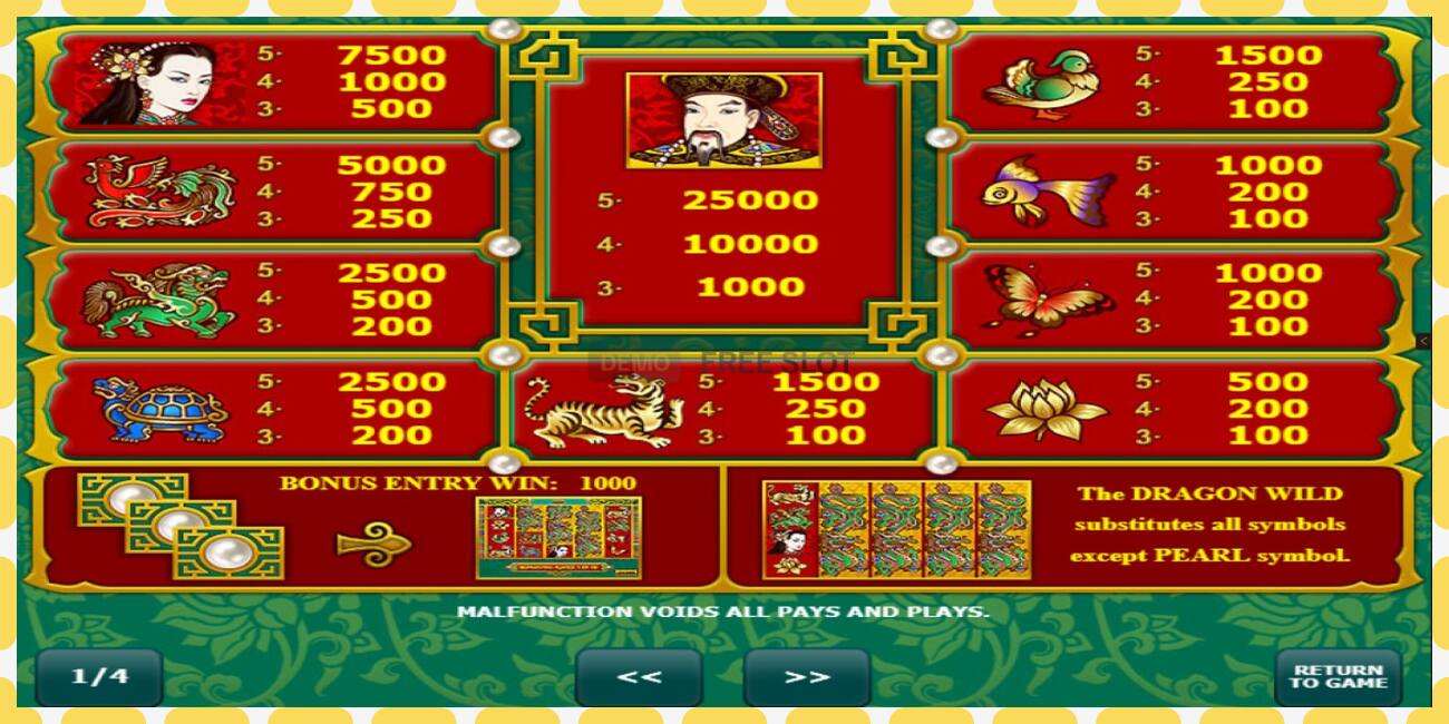 Demo slot Dragons Pearl free and without registration, picture - 1