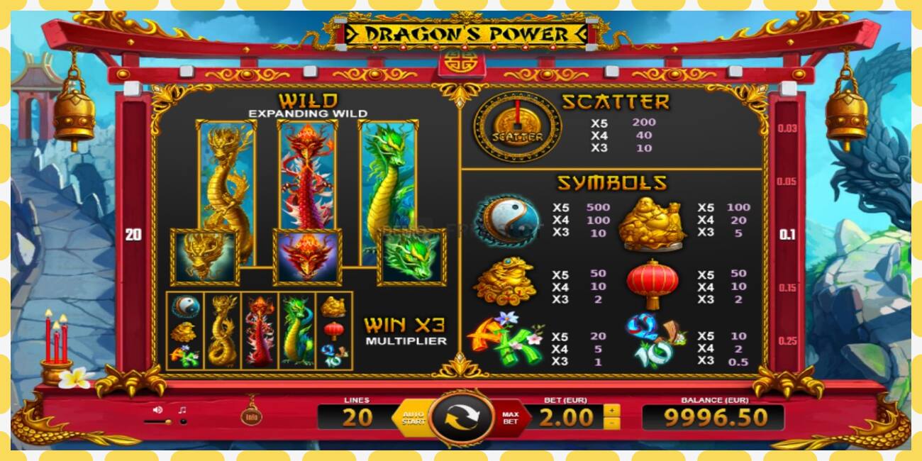 Demo slot Dragons Power free and without registration, picture - 1