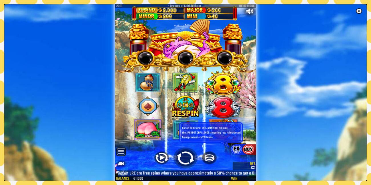 Demo slot Dreams of Gold Jackpot free and without registration, picture - 1