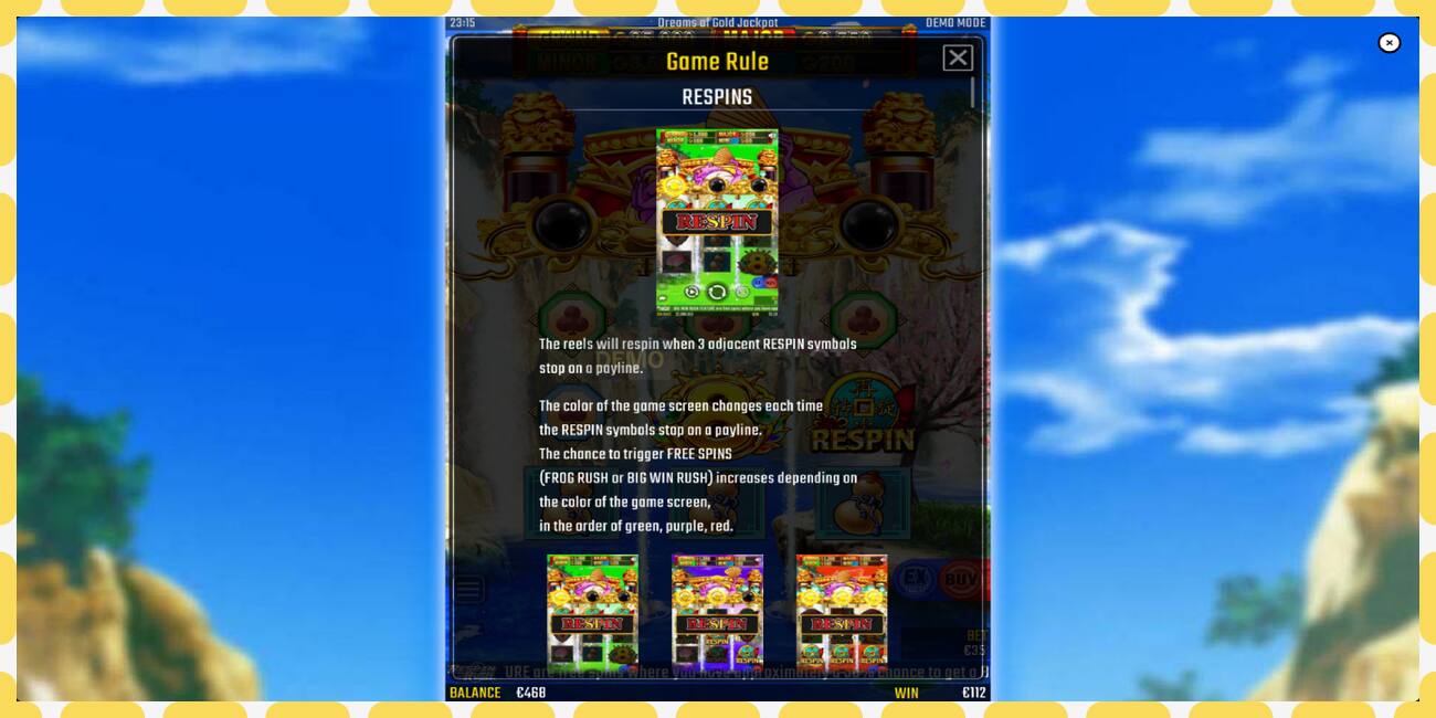 Demo slot Dreams of Gold Jackpot free and without registration, picture - 1