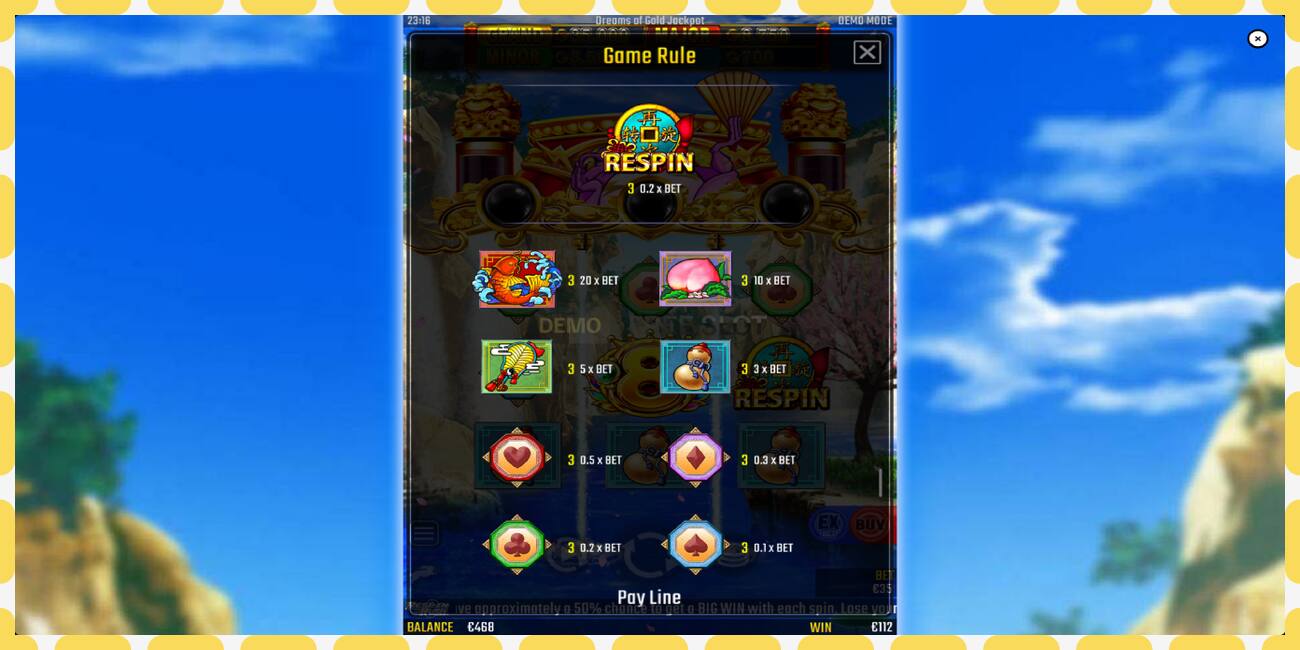 Demo slot Dreams of Gold Jackpot free and without registration, picture - 1